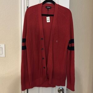 Express Burnt Orange Cardigan